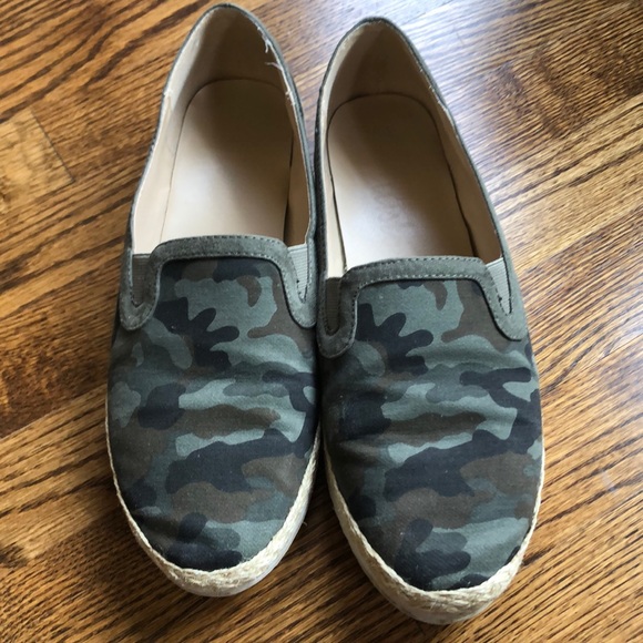 Callisto Shoes - Camouflage Espadrille Flats
